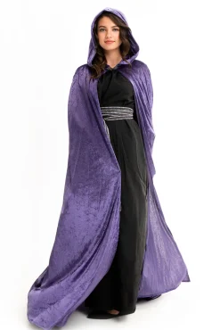 Cloaks>Little Adventures Adult Dark Purple Cloak With Hood