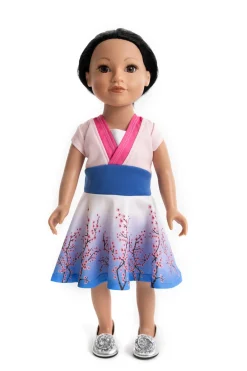 Doll Dress Ups>Little Adventures Doll Dress Cherry Blossom Twirl