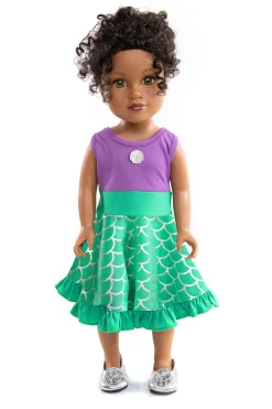 Doll Dress Ups>Little Adventures Doll Dress Mermaid Twirl