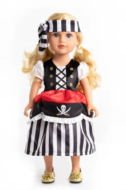 Doll Dress Ups>Little Adventures Doll Dress Pirate With Headband