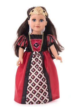 Doll Dress Ups>Little Adventures Doll Dress Queen Of Hearts With Soft Crown