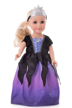 Doll Dress Ups>Little Adventures Doll Dress Sea Witch With Soft Crown