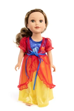 Doll Dress Ups>Little Adventures Doll Nightgown Snow White With Red Robe