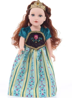 Doll Dress Ups>Little Adventures Doll Shoes And Tiara Gold