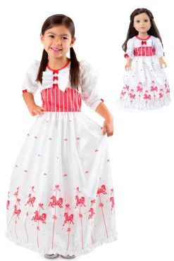 Dresses>Little Adventures English Nanny & Doll Dress Set