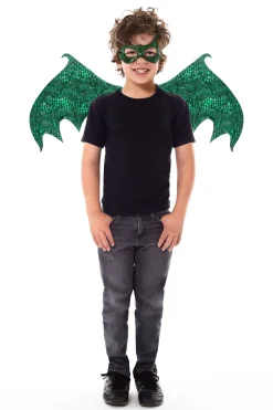 Accessories>Little Adventures Green Dragon Wing & Mask Set