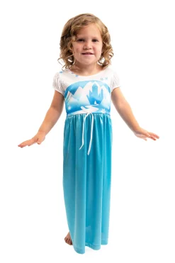 Nightgowns>Little Adventures Ice Princess Nightgown With Blue Robe