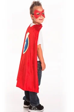 Cloaks>Little Adventures Red Hero Cape & Mask Set