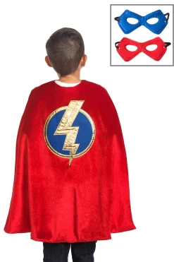 Dress Ups>Little Adventures Red Hero Cape & Mask Set
