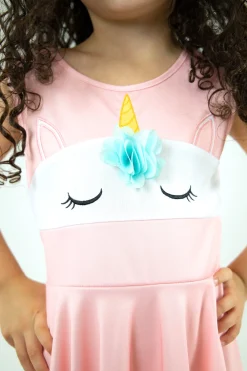 Twirl Dresses>Little Adventures Unicorn Twirl Dress Pink